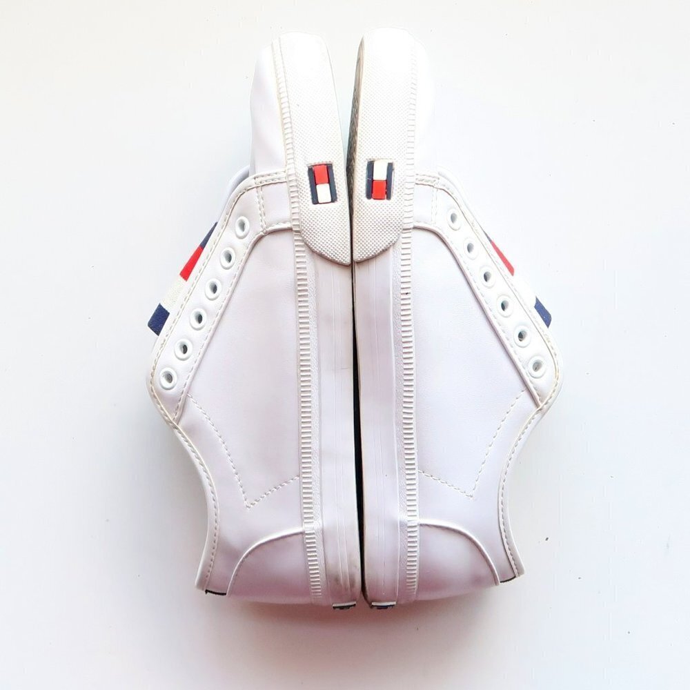 Tommy Hilfiger Anni White Red Blue Slip-on Sneakers Size 7 - Picture 10 of 16
